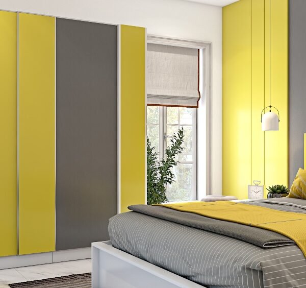 bedroom-design-in-panton-colour-of-year-2021-yellow-and-grey-with-modular-furniture (1)